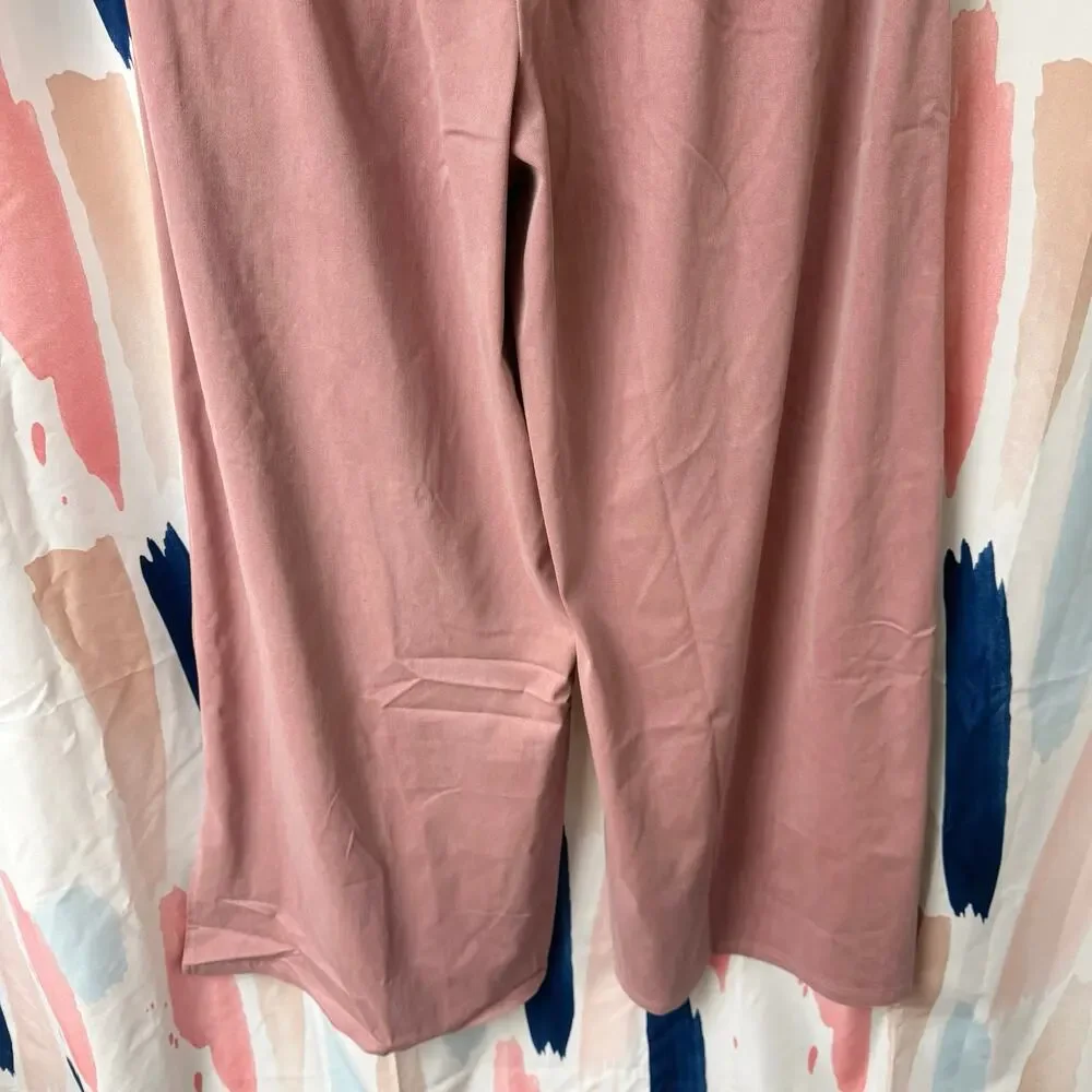 Halara High Waisted Button Zipper Side Pocket Split Hem Wide Leg Casual Pants - Picture 13 of 16